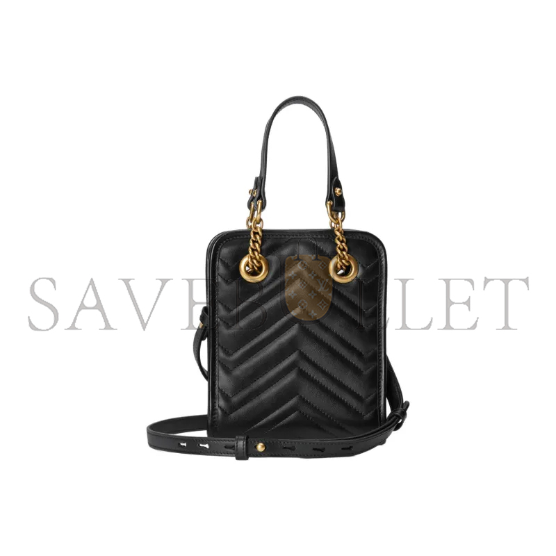GUCCI GG MARMONT MATELASSÉ MINI BAG 696123 (19*16*7cm）